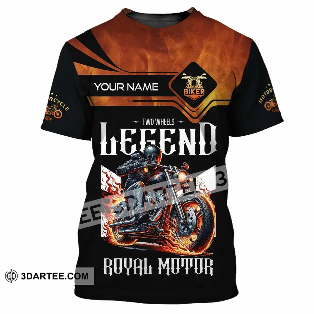 Unisex Shirt Custom Name Vintage Motorbike Love T-Shirt / S T-Shirt