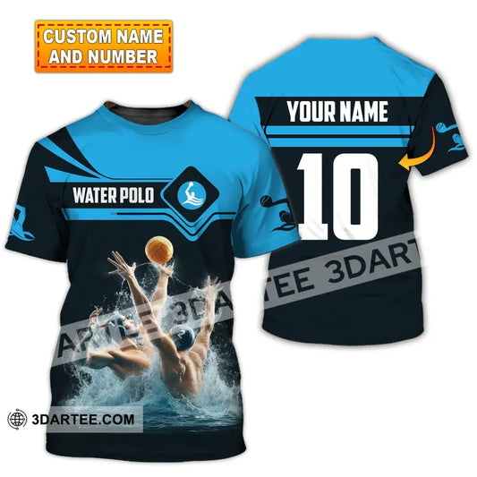 Unisex Shirt Custom Name Water Polo T-Shirt Hoodie Long Sleeve Team Uniform T-Shirt