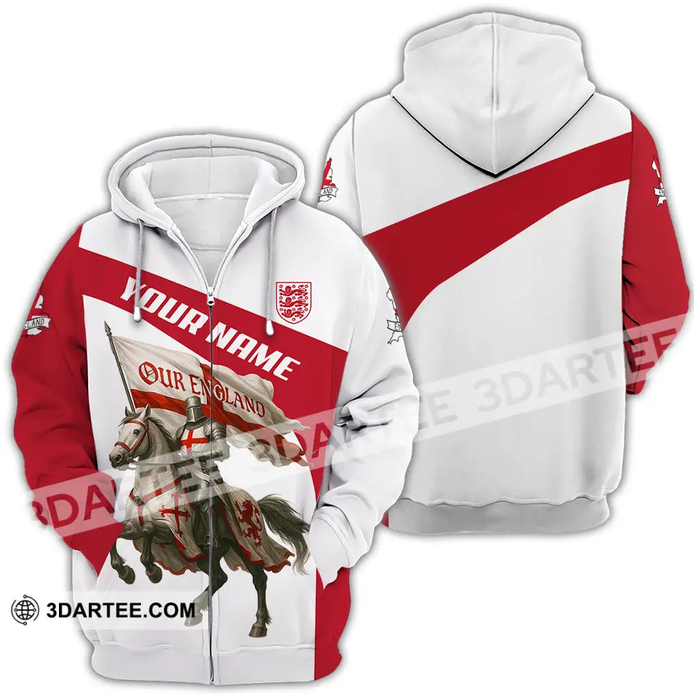 Unisex Shirt - Custom Our England Shirt Zipper Hoodie / S T-shirt