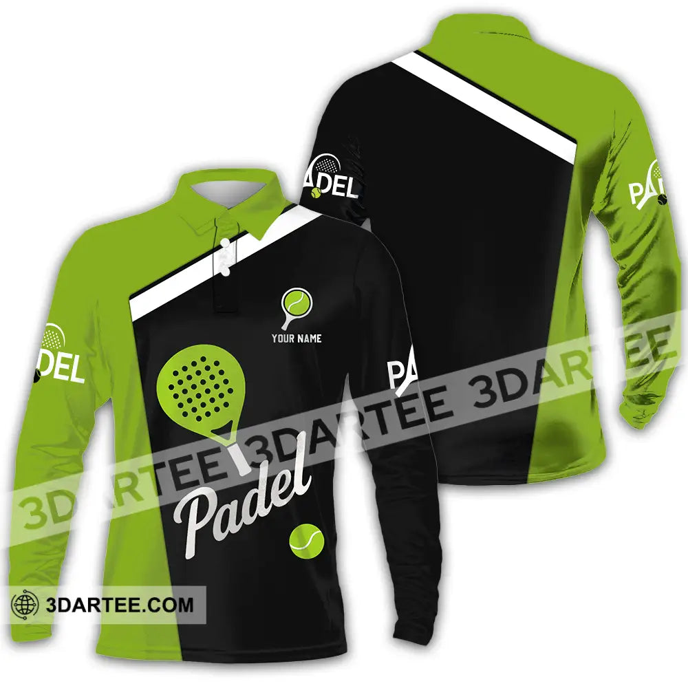 Unisex Shirt - Custom Padel Shirt Long Sleeve Polo / S T-shirt