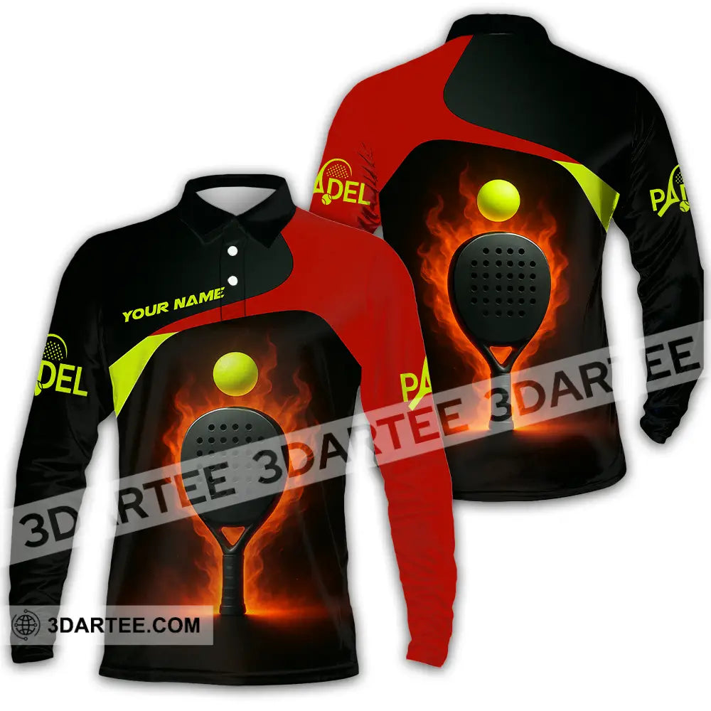 Unisex Shirt - Custom Padel Shirt Long Sleeve Polo / S T-shirt