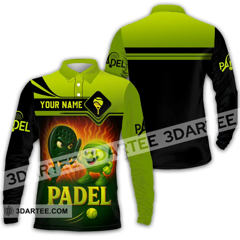 Unisex Shirt - Custom Padel Shirt Long Sleeve Polo / S T-shirt
