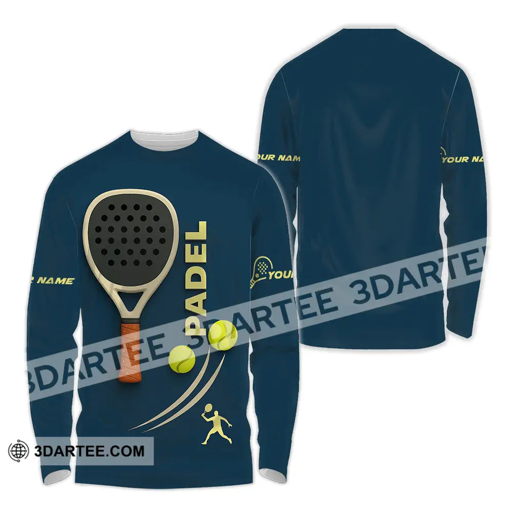 Unisex Shirt - Custom Padel Shirt Long Sleeve Shirt / S T-shirt