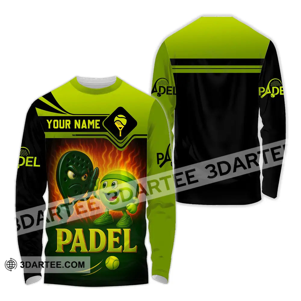 Unisex Shirt - Custom Padel Shirt Long Sleeve Shirt / S T-shirt