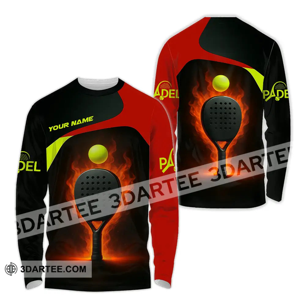 Unisex Shirt - Custom Padel Shirt Long Sleeve Shirt / S T-shirt