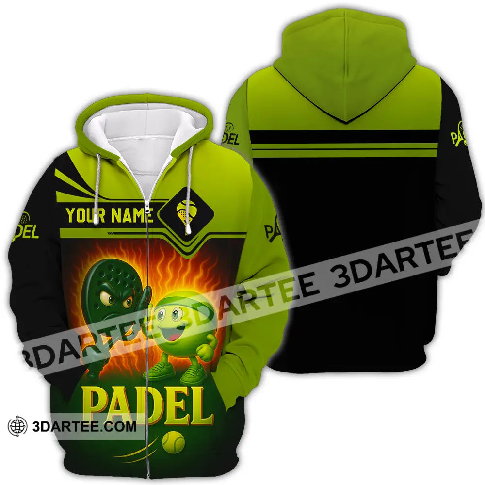Unisex Shirt - Custom Padel Shirt Zipper Hoodie / S T-shirt