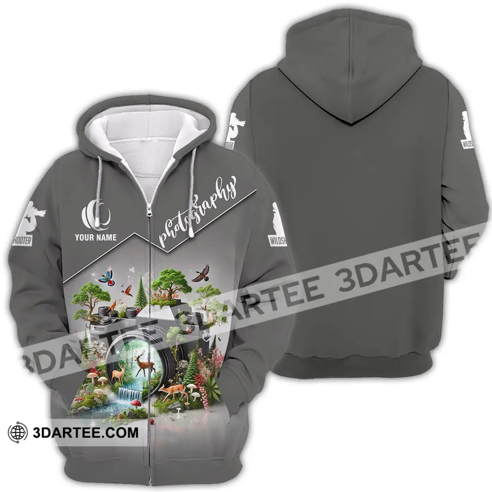 Unisex Shirt - Custom Photography Lover Shirt Zipper Hoodie / S T-shirt