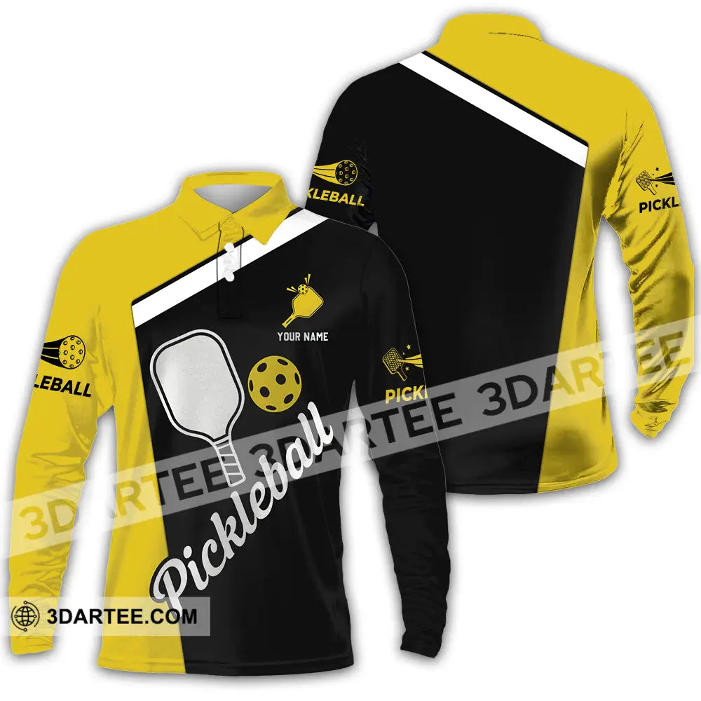 Unisex Shirt - Custom Pickleball Shirt Long Sleeve Polo / S T-shirt