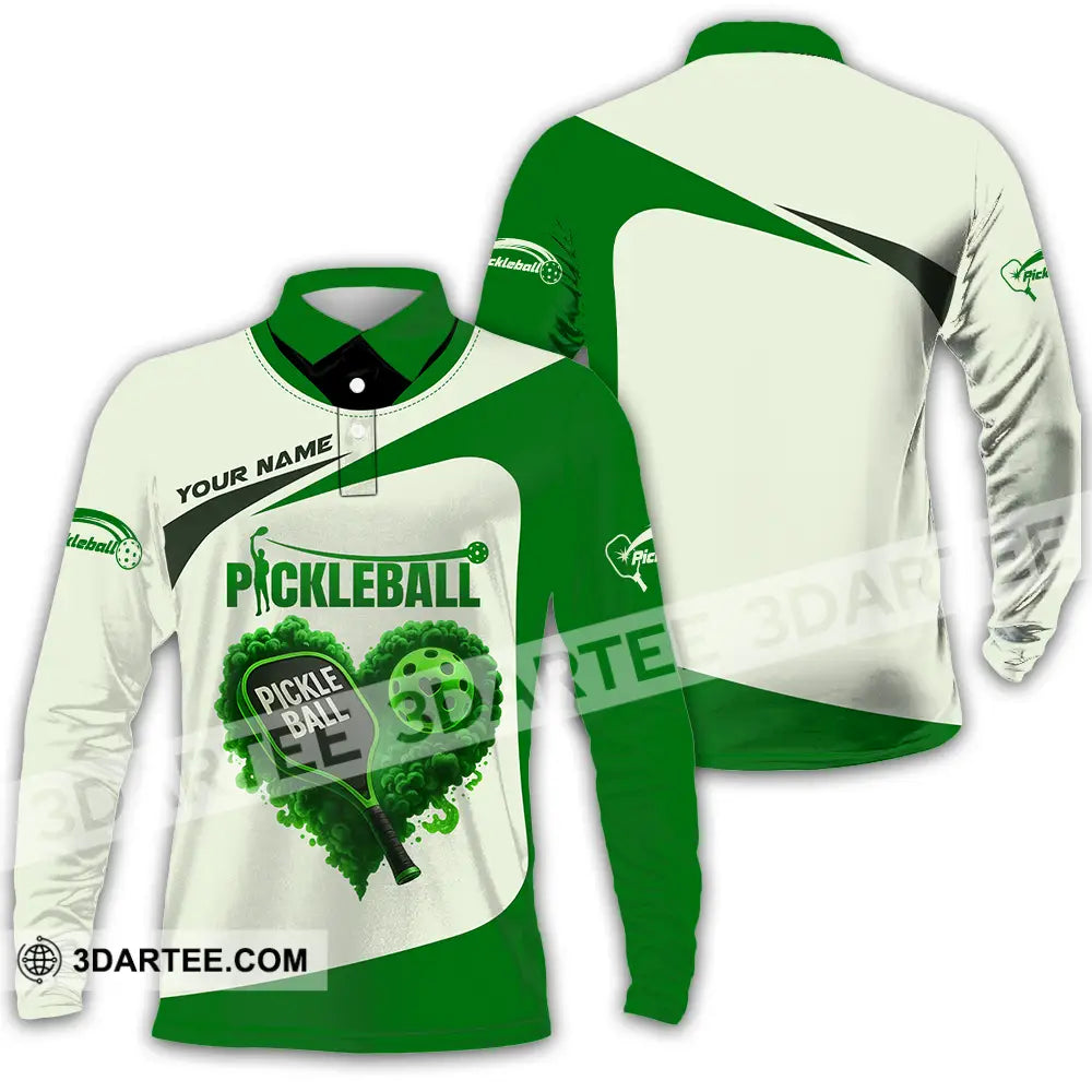 Unisex Shirt - Custom Pickleball Sport Shirt Long Sleeve Polo / S T-shirt