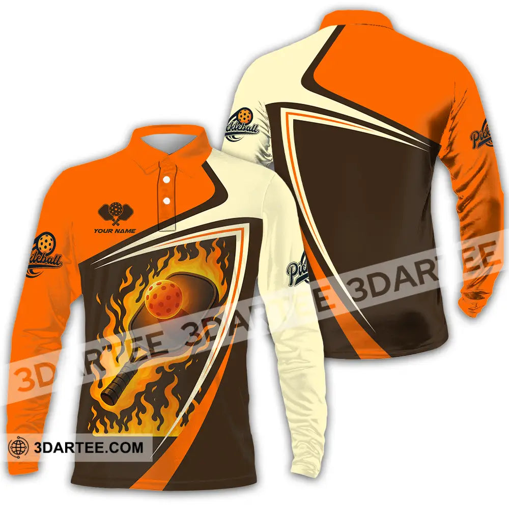 Unisex Shirt - Custom Pickleball Sport Shirt Long Sleeve Polo / S T-shirt