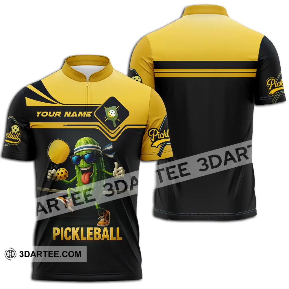 Unisex Shirt - Custom Pickleball Shirt Zipper Polo Shirt / S T-shirt