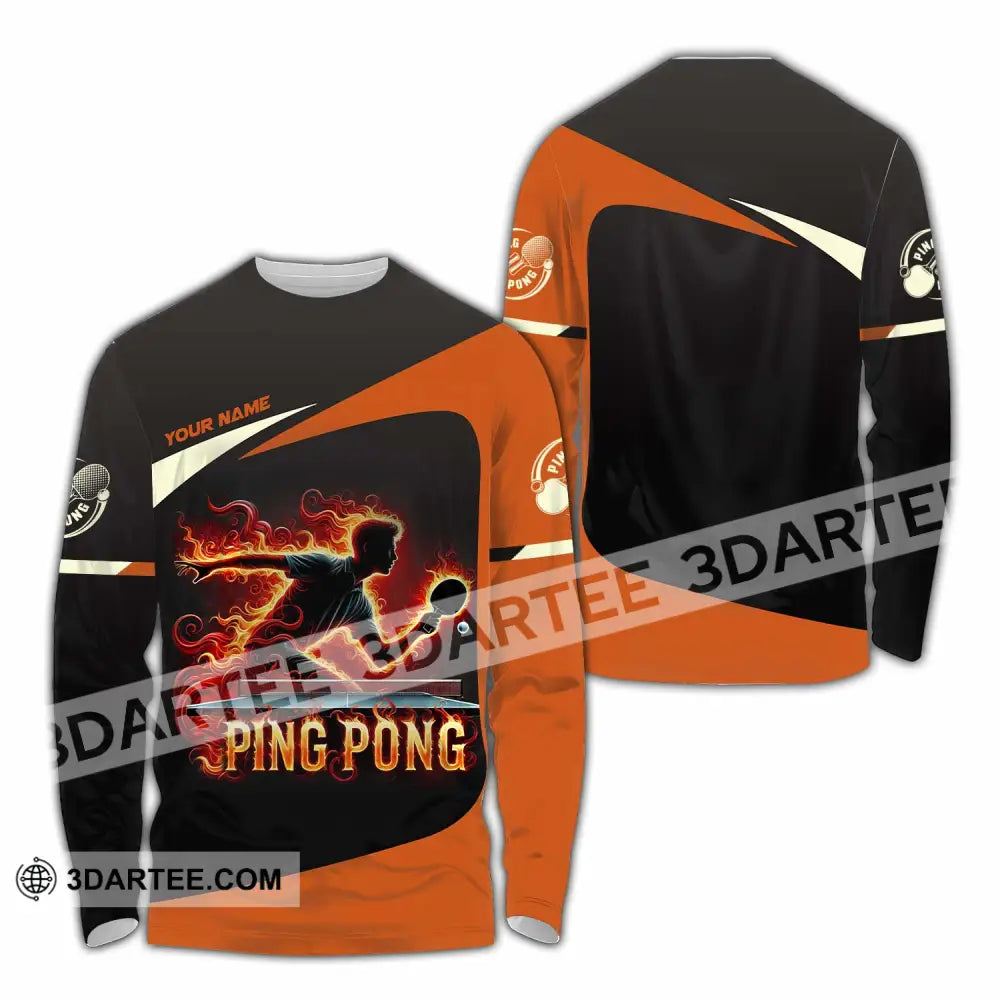 Unisex Shirt - Custom Ping Pong Shirt Long Sleeve Shirt / S T-shirt