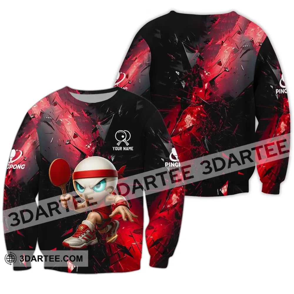 Unisex Shirt - Custom Ping Pong Shirt Long Sleeve / S T-shirt