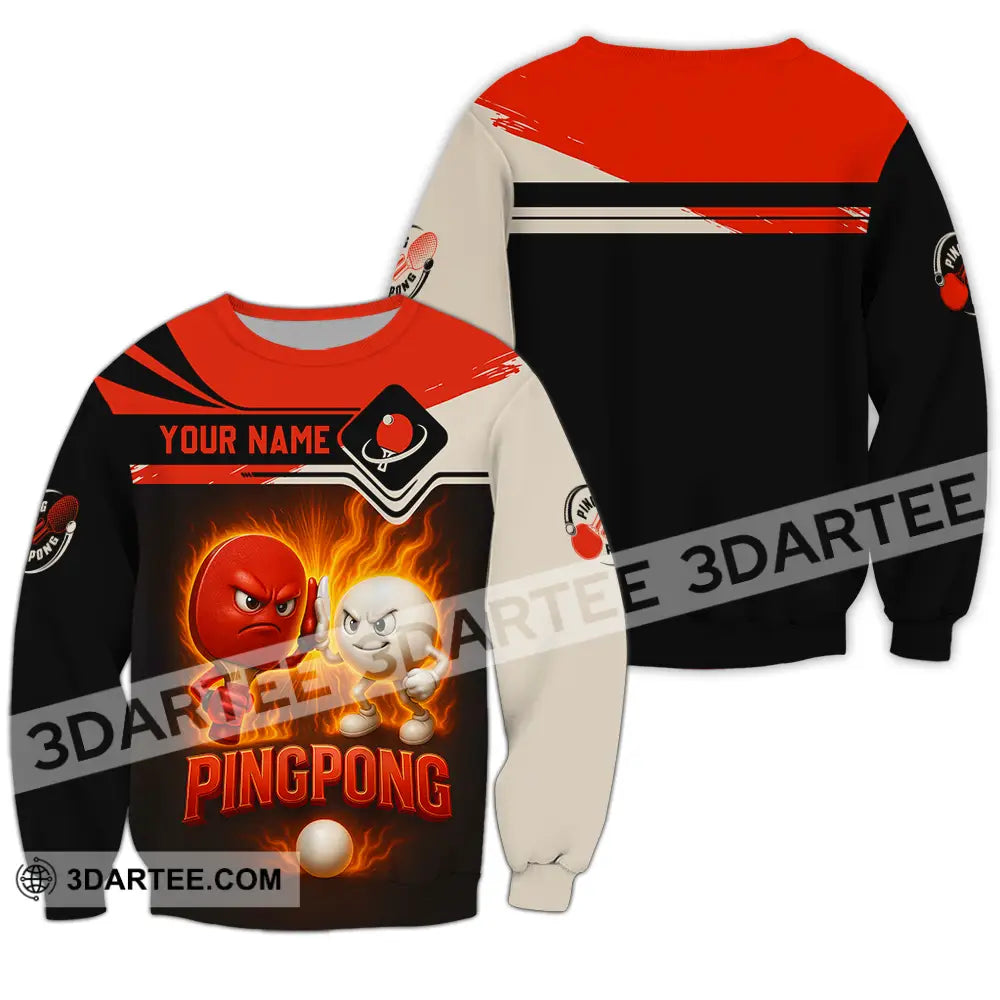 Unisex Shirt - Custom Ping Pong Shirt Long Sleeve / S T-shirt