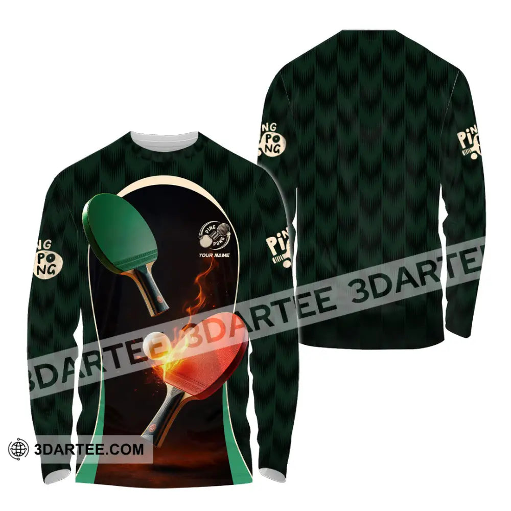 Unisex Shirt - Custom Ping Pong Shirt Long Sleeve Shirt / S T-shirt