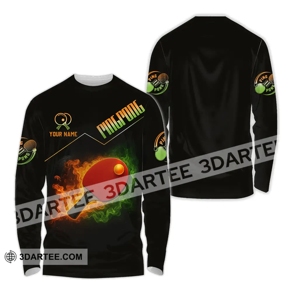 Unisex Shirt - Custom Ping Pong Shirt Long Sleeve Shirt / S T-shirt