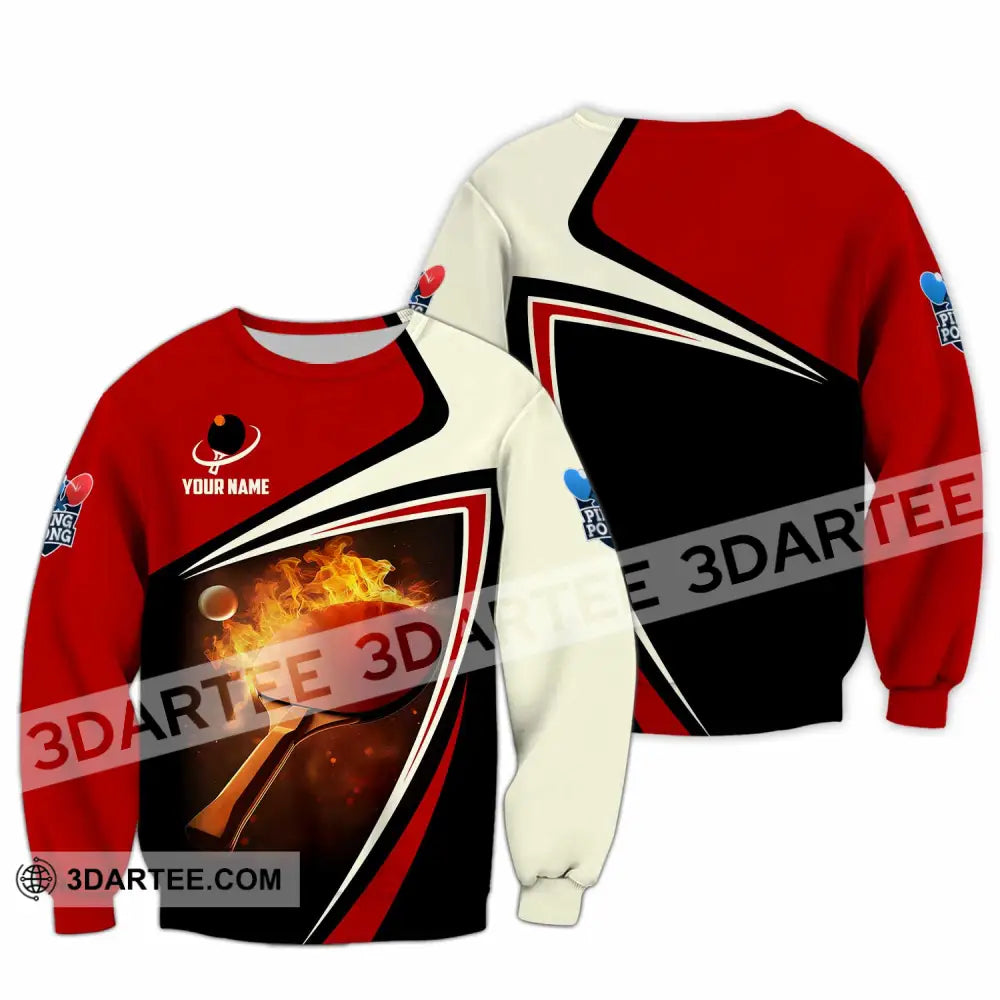 Unisex Shirt - Custom Ping Pong Lover Shirt Long Sleeve / S T-shirt