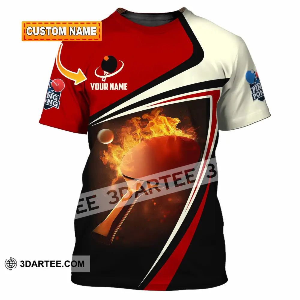 Unisex Shirt - Custom Ping Pong Lover Shirt T-shirt