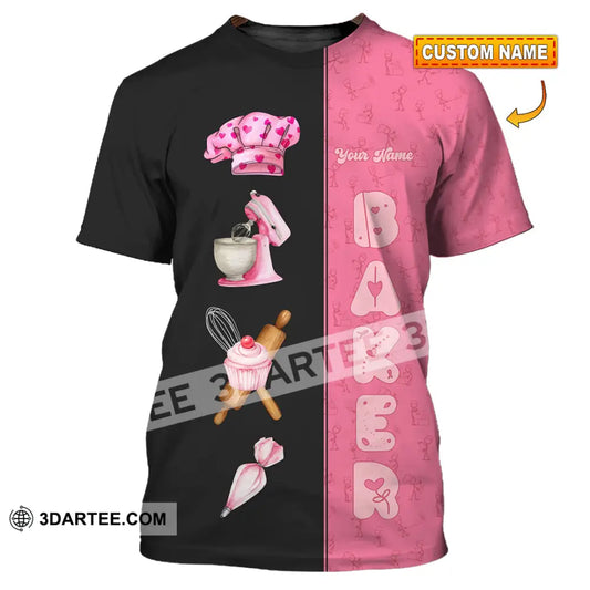 Unisex Shirt - Custom Pink Baker Shirt T-shirt