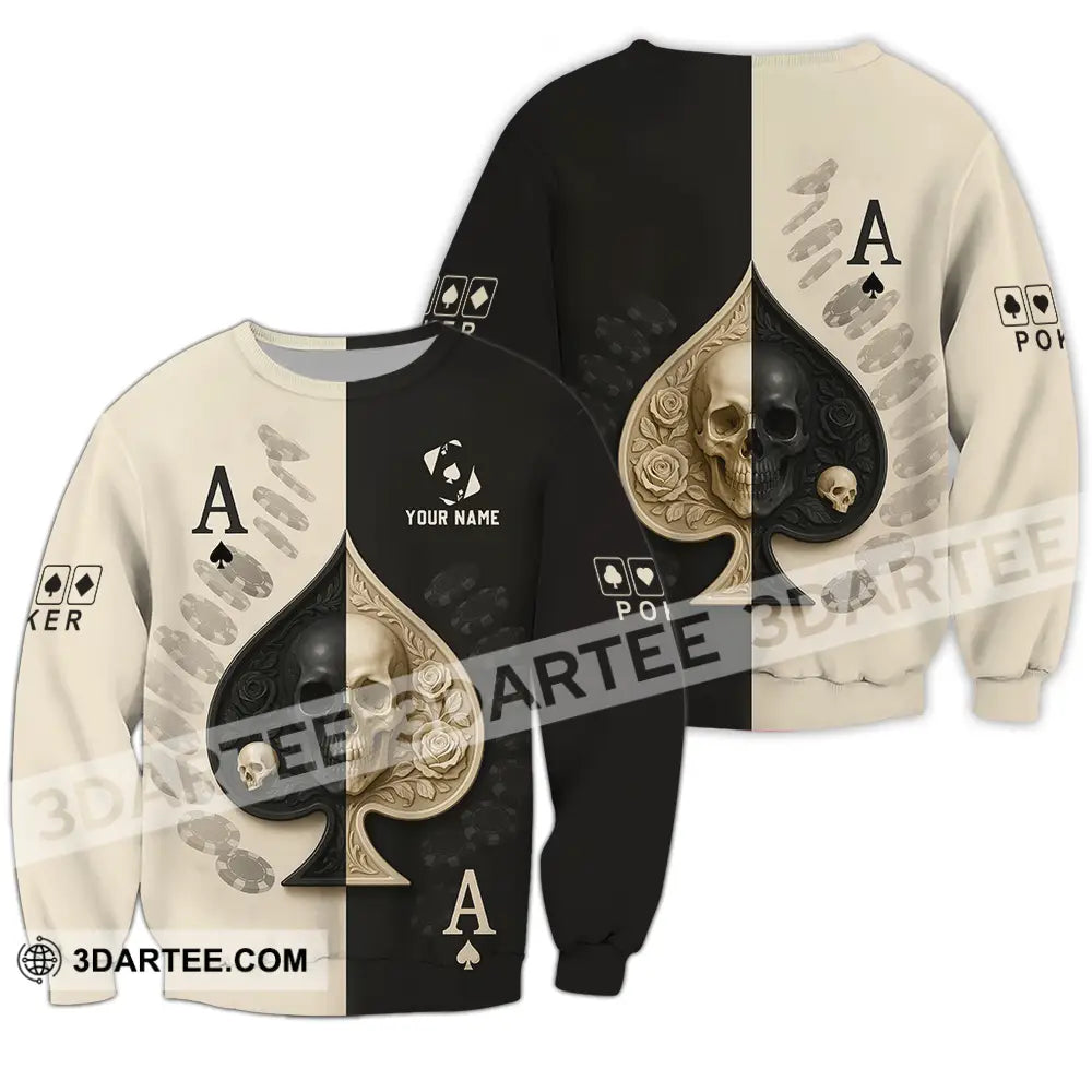 Unisex Shirt - Custom Poker Shirt Long Sleeve / S T-shirt