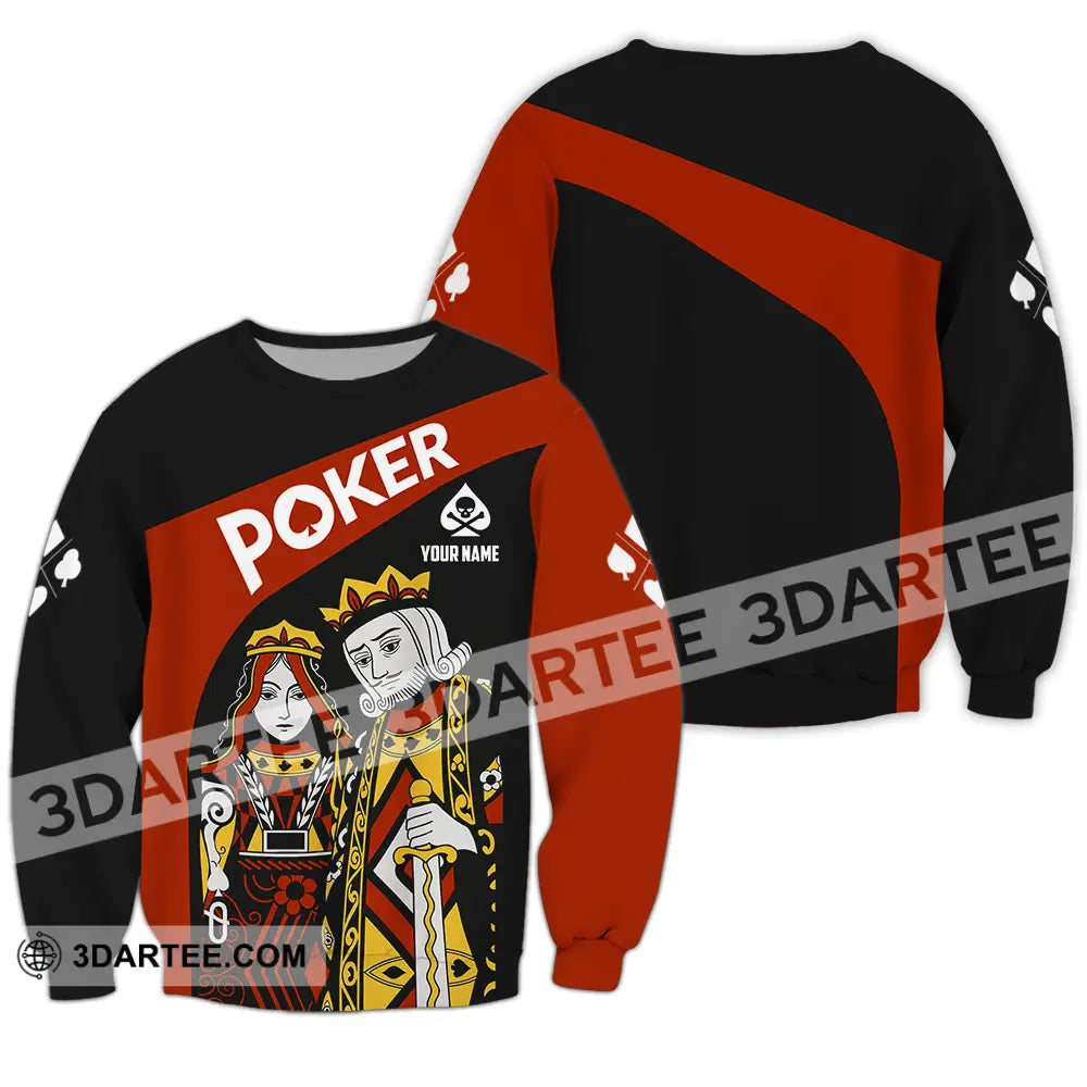 Unisex Shirt - Custom Poker Lover Shirt Long Sleeve / S T-shirt