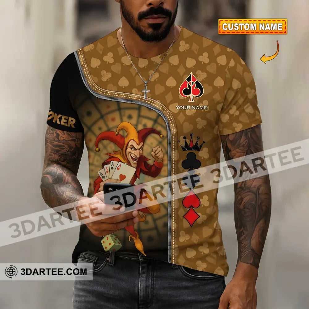 Unisex Shirt - Custom Poker Lover Shirt Poker Player T-shirt