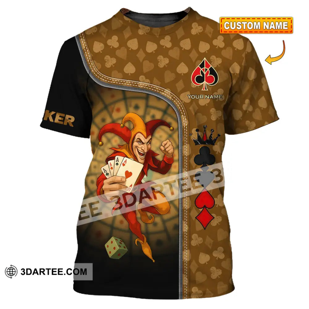 Unisex Shirt - Custom Poker Lover Shirt Poker Player T-shirt