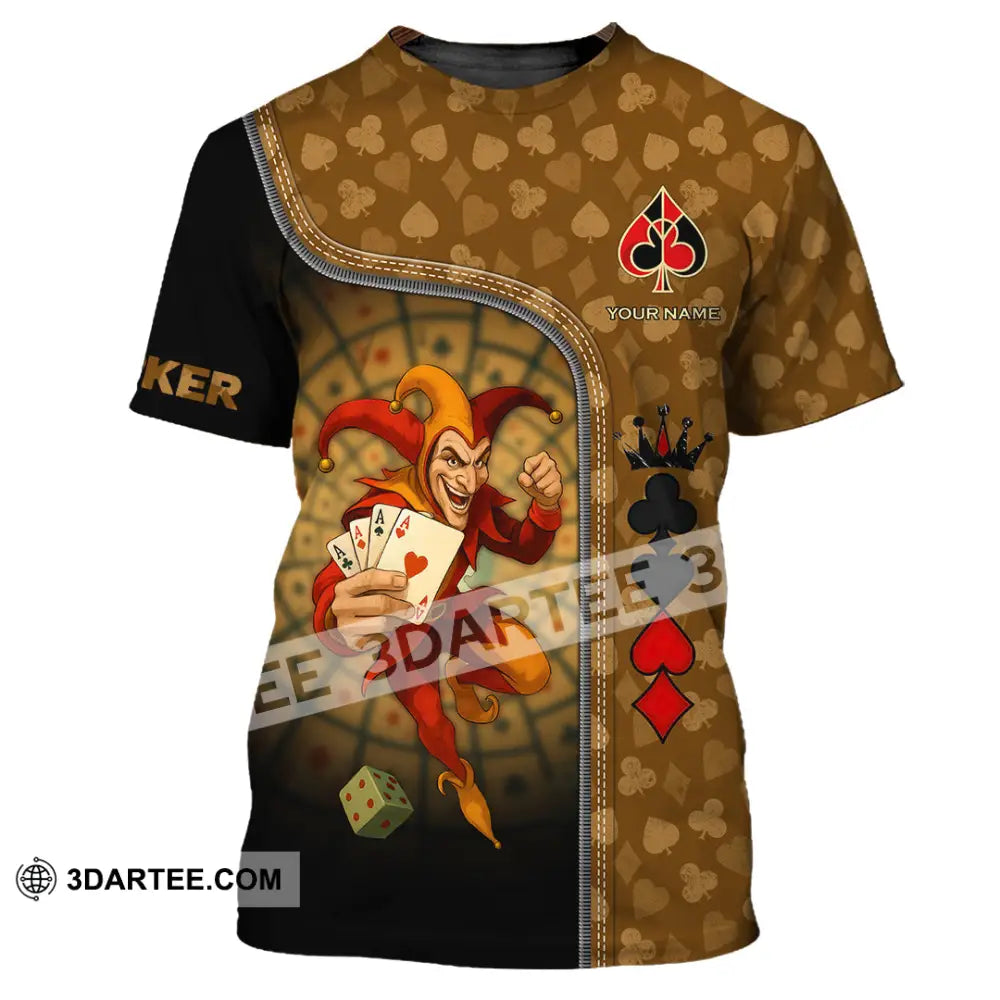 Unisex Shirt - Custom Poker Lover Shirt Poker Player T-Shirt / S T-shirt