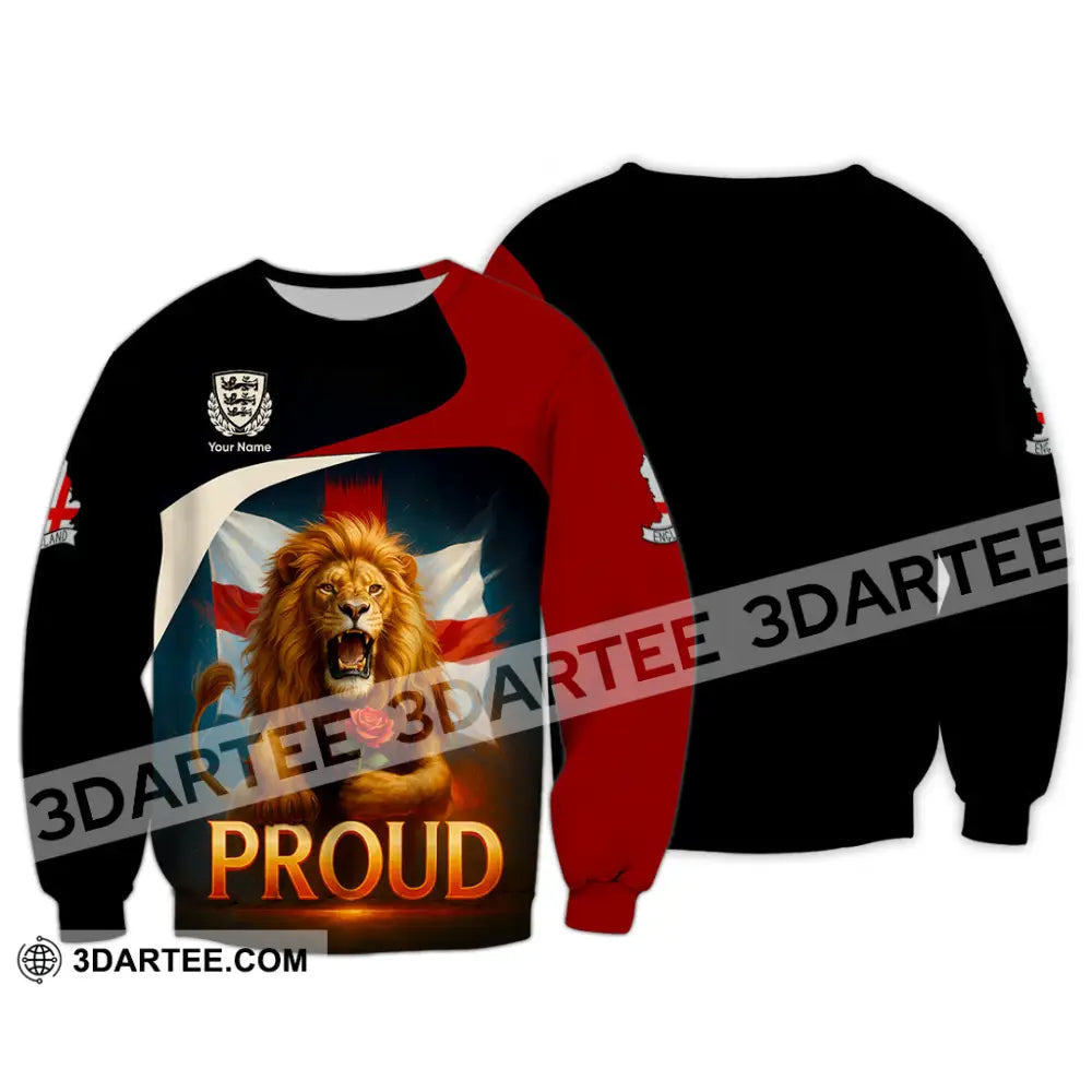 Unisex Shirt - Custom Proud England Shirt Long Sleeve / S T-shirt