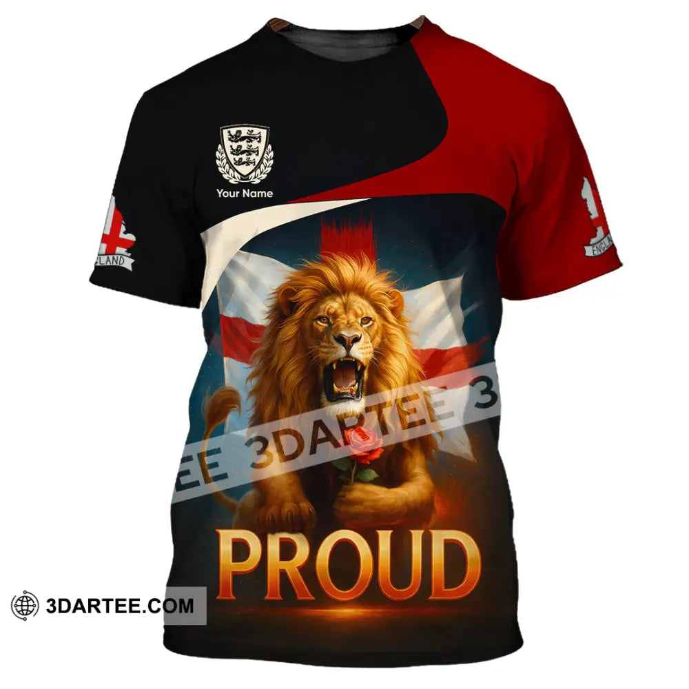 Unisex Shirt - Custom Proud England Shirt T-Shirt / S T-shirt