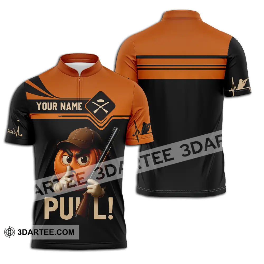 Unisex Shirt - Custom Pull Shirt Zipper Polo Shirt / S T-shirt
