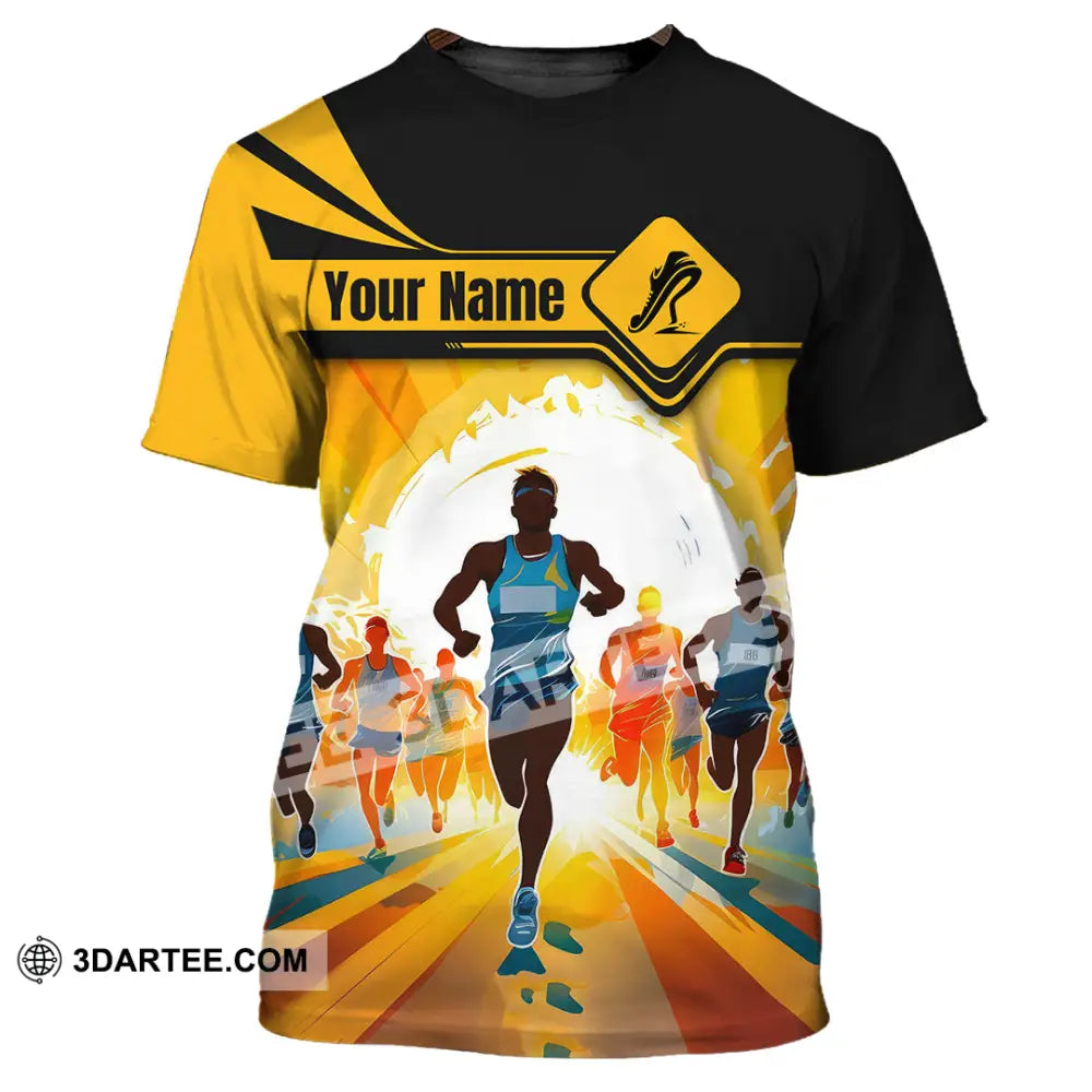 Unisex Shirt - Custom Ready To Run Love Marathon Running Shirt T-Shirt / S T-shirt