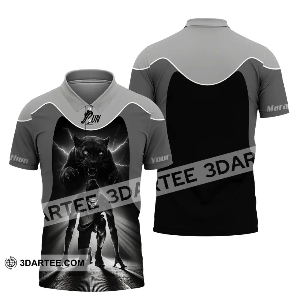 Unisex Shirt - Custom Ready To Run Love Running Shirt Polo Shirt / S T-shirt