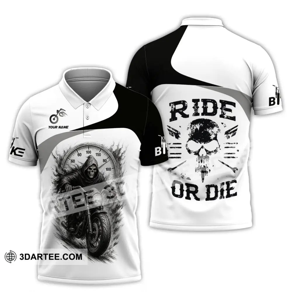 Unisex Shirt - Custom Ride Or Die Rider Shirt Polo Shirt / S T-shirt