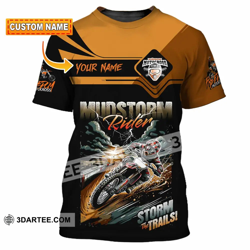 Unisex Shirt - Custom Rider Storm The Trails Sport Shirt T-shirt