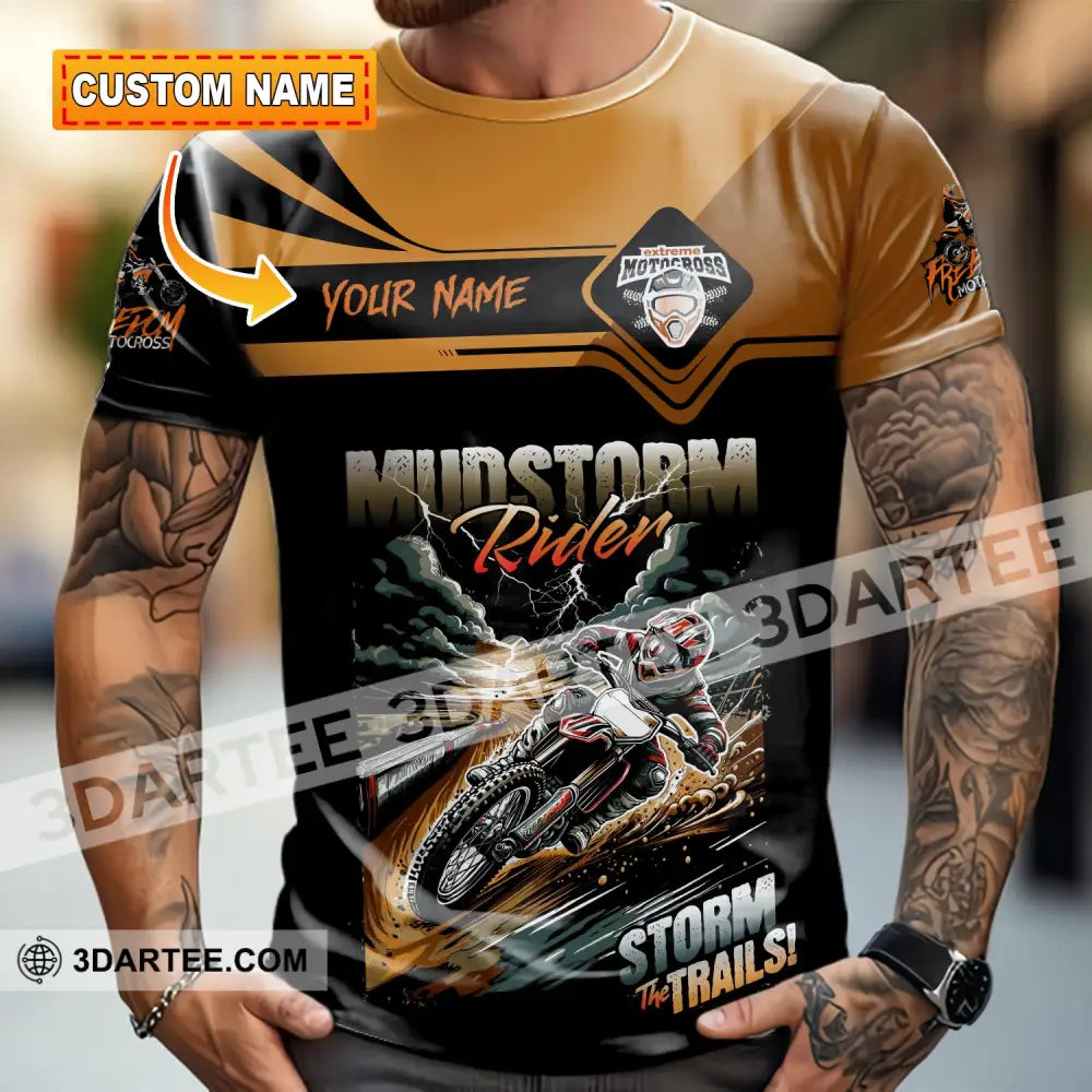 Unisex Shirt - Custom Rider Storm The Trails Sport Shirt T-shirt