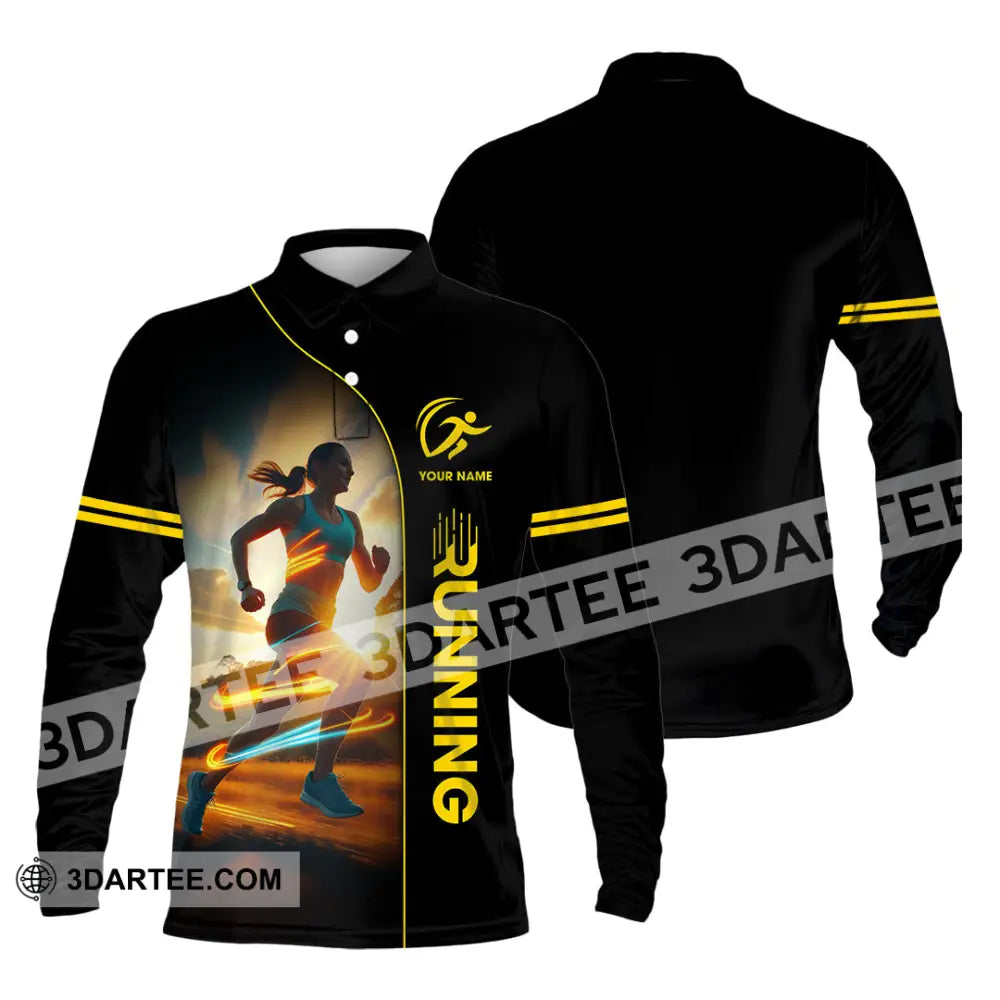 Unisex Shirt Custom Running Shirt Long Sleeve Polo / S T shirt
