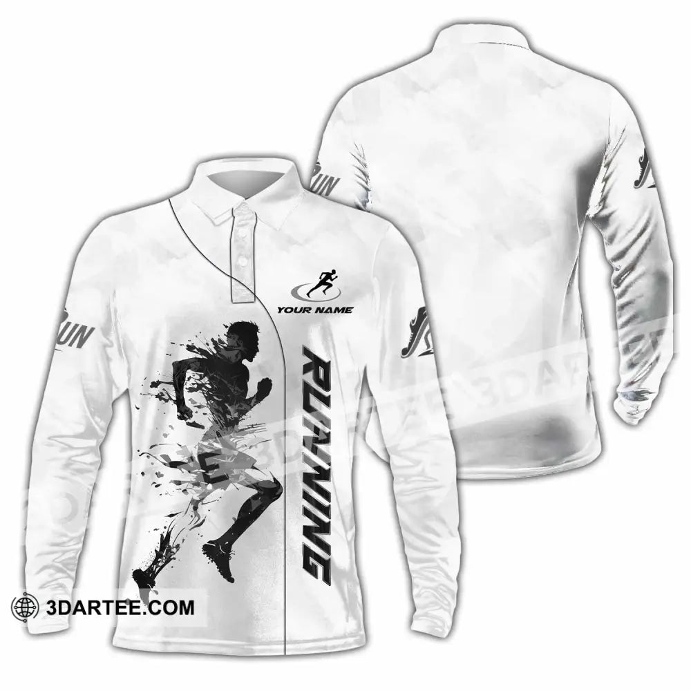 Unisex Shirt Custom Running Lover Shirt Long Sleeve Polo / S T shirt