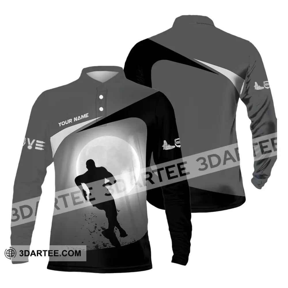 Unisex Shirt - Custom Running Lover Shirt Long Sleeve Polo / S T-shirt