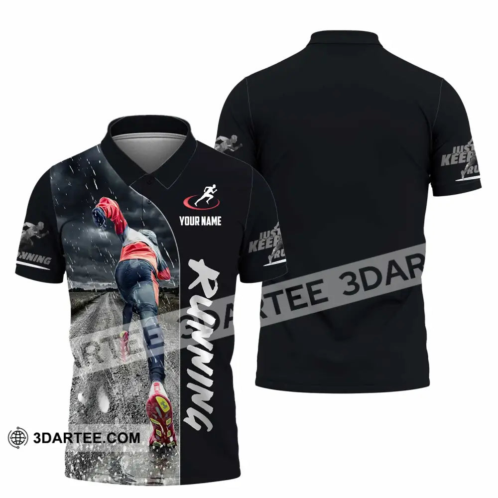 Unisex Shirt - Custom Running Lover Shirt Polo Shirt / S T-shirt