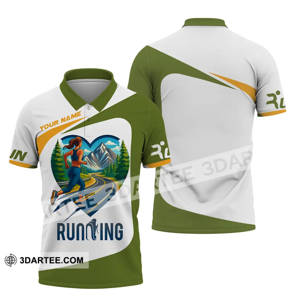 Unisex Shirt - Custom Running Lover Shirt Polo Shirt / S T-shirt