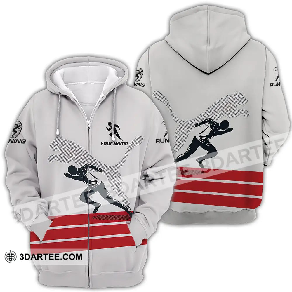 Unisex Shirt - Custom Running Lover Sport Shirt Zipper Hoodie / S T-shirt