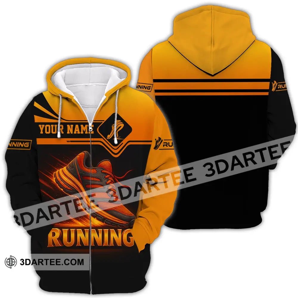 Unisex Shirt - Custom Running Lover Shirt Zipper Hoodie / S T-shirt