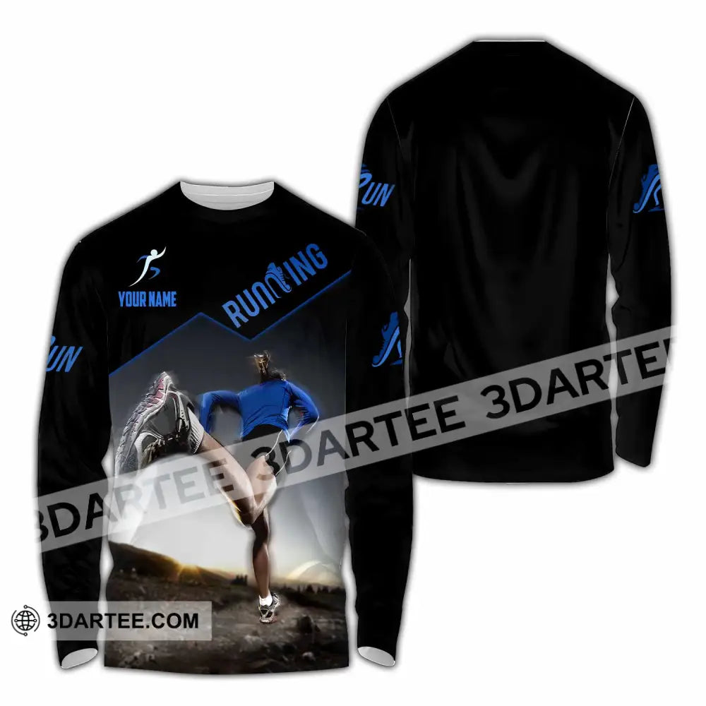 Unisex Shirt - Custom Running Sport Shirt Long Sleeve Shirt / S T-shirt