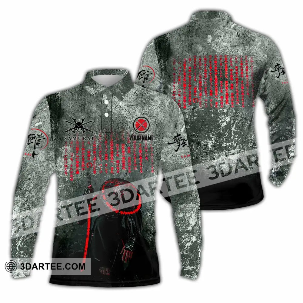 Unisex Shirt - Custom Samurai Shirt Long Sleeve Polo / S T-shirt