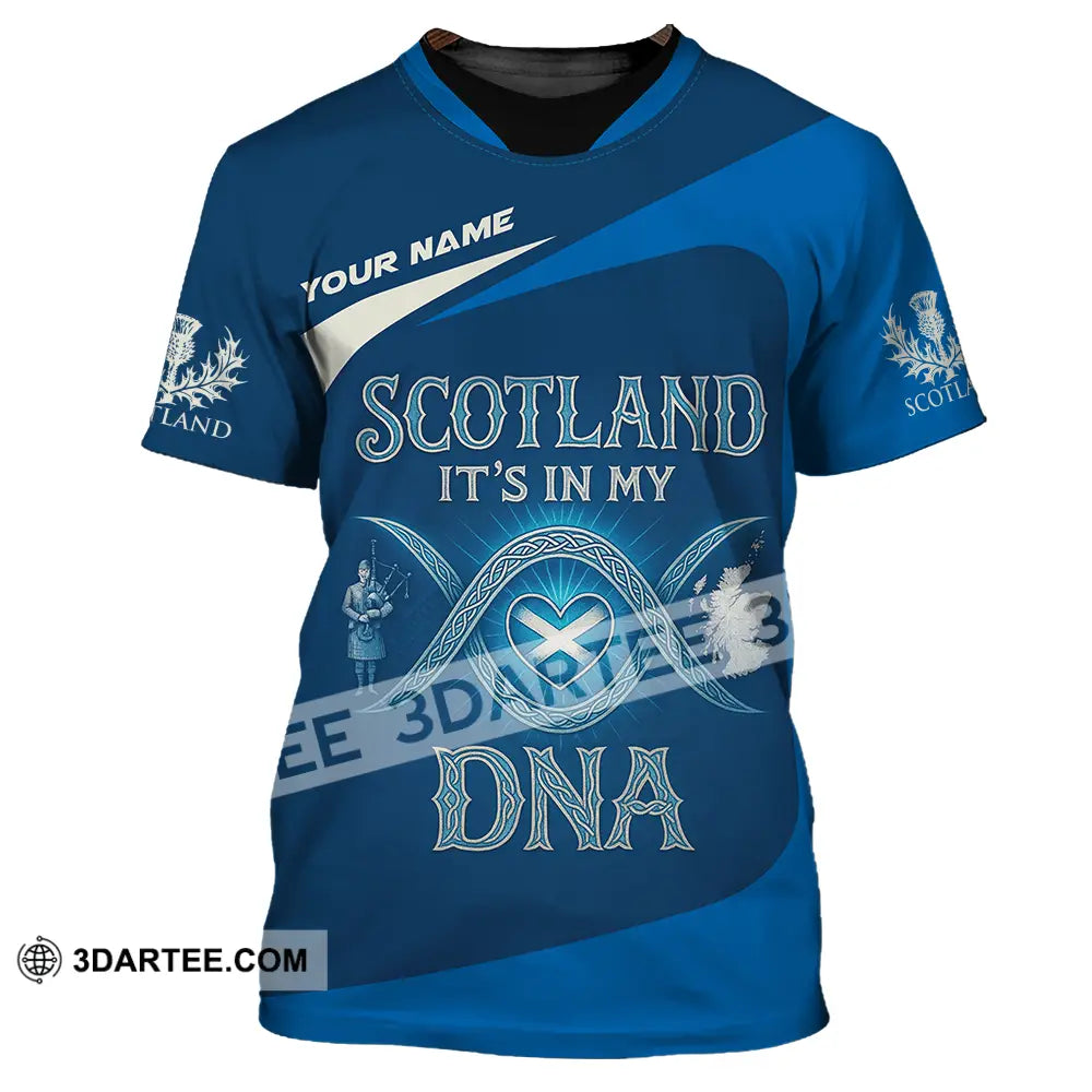 Unisex Shirt Custom Scotland It’s In My DNA Shirt T Shirt / S T shirt