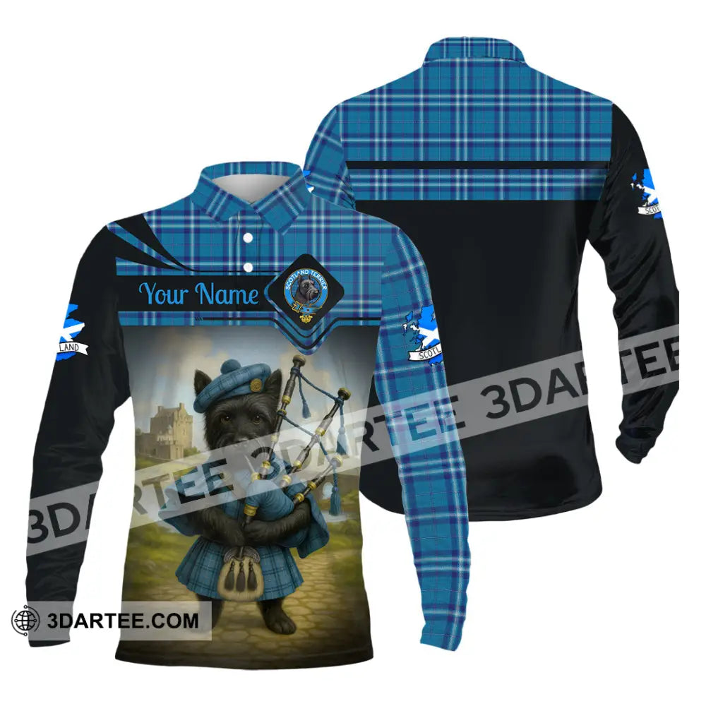 Unisex Shirt - Custom Scotland Shirt Long Sleeve Polo / S T-shirt