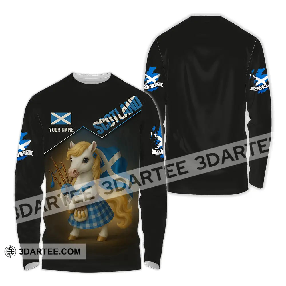 Unisex Shirt - Custom Scotland Shirt Long Sleeve Shirt / S T-shirt