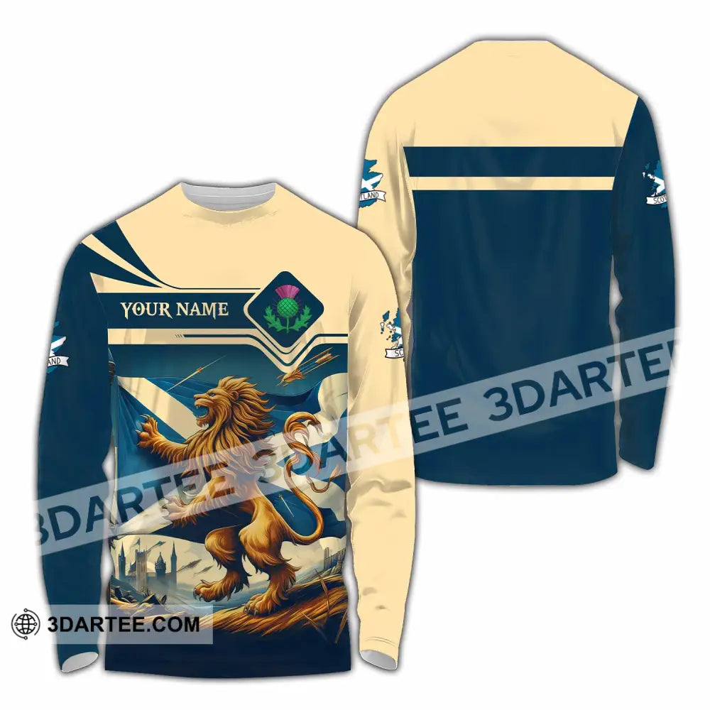 Unisex Shirt - Custom Scotland Shirt Long Sleeve Shirt / S T-shirt