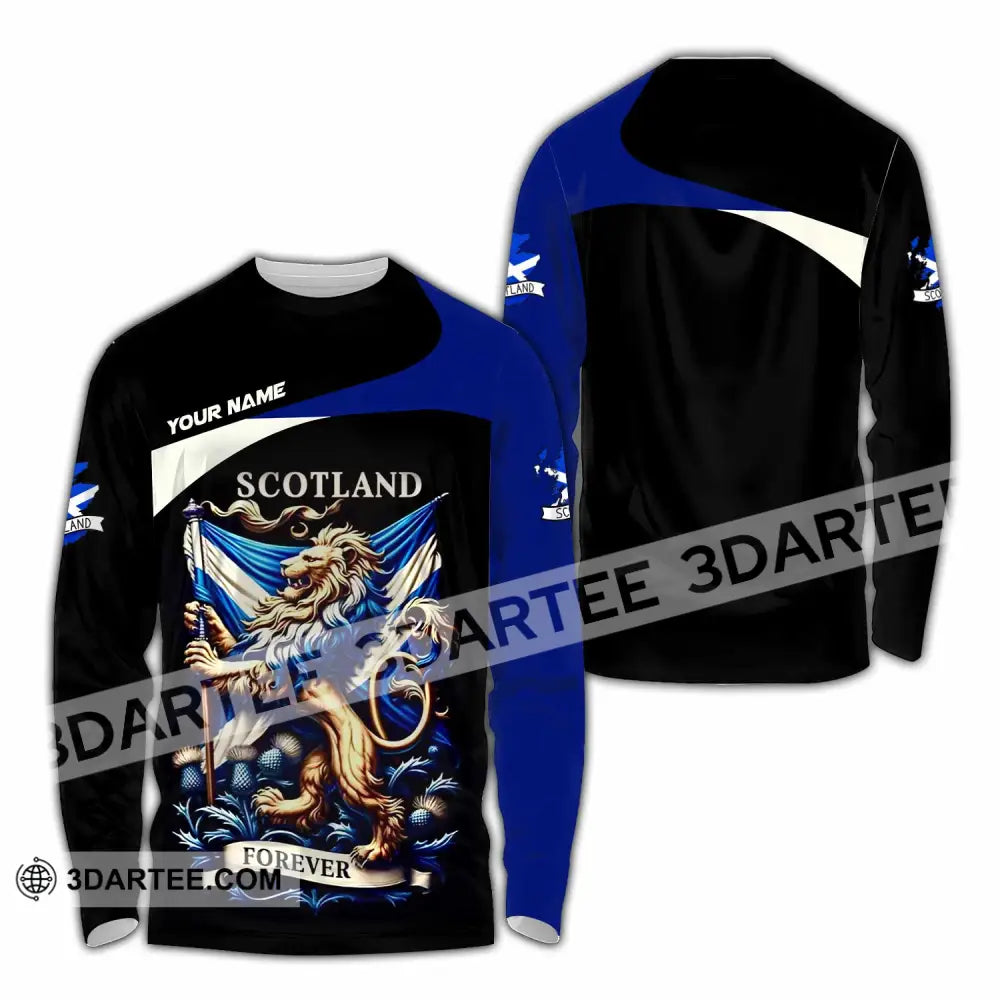 Unisex Shirt - Custom Scotland Shirt Long Sleeve Shirt / S T-shirt
